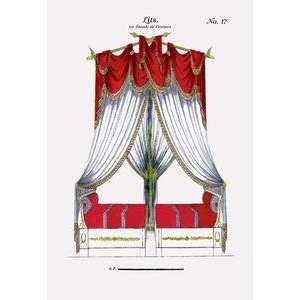   printed on 20 x 30 stock. French Empire Bed No. 17