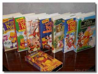 LOT 8 Winnie The Pooh Walt Disney VHS Video Movie Tapes  