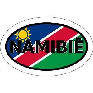 Namibia in Afrikaans and Namibian Flag Africa State Car Bumper Sticker 