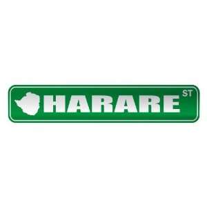   HARARE ST  STREET SIGN CITY ZIMBABWE