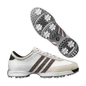 adidas Womens Driver Okapi Golf Shoe (Run White/Graphite/Tofu)   Run 