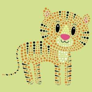  Imaginisce WILD THINGS Studded Stickers   Tiger 