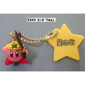 Nintendo Kirby Tiny Mini Figure Keychain Ninja Kirby W/warp Star Plate