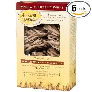 Amish Naturals Whole Wheat Spaghetti, 12 Ounce Boxes (Pack of 6 