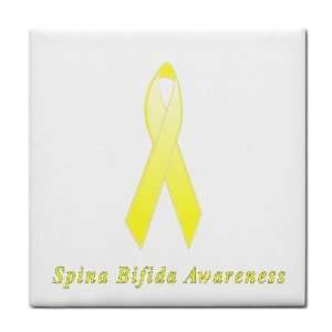 Spina Bifida Awareness Ribbon Tile Trivet