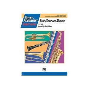  Bach March and Musette Conductor Score & Parts Sports 