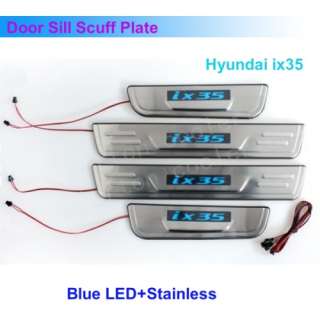 Stainless steel illuminate Door Sill Scuff Plate BLUE LED 2010 2011 