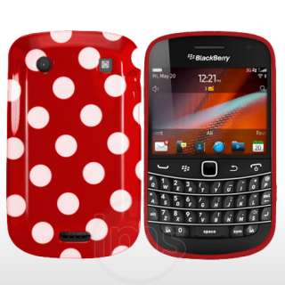 London Magic Store   Red Polka Dots Gel Case For Blackberry Bold 9900 