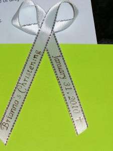 You are bidding on a lot of 50  Personalized 3/8 Ribbons
