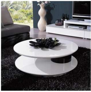 5019 white & black MODERN coffee TABLE contemporary  