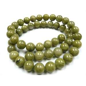    Olivine Lace Band Agate 4mm Round Beads 16 Arts, Crafts & Sewing