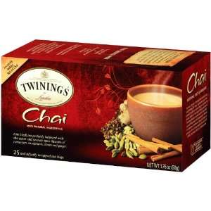 Chai Tea, 25 Tea Bags, 1.76 oz (50 g) Grocery & Gourmet Food