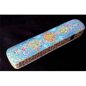 270 Persian Decorative Box / Jewelry Box Medallion Design Hand Painted 