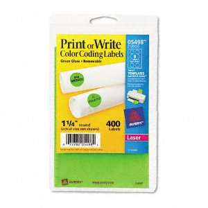  Green, 400/Pack   Sold As 1 Pack   Ideal for document and inventory 