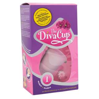 Diva Cup #1 Pre Childbirth Reusable Menstrual Cup Latex/BPA Free 