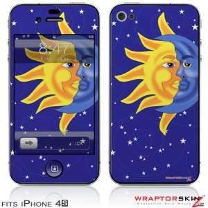  iPhone 4S Skin Moon Sun by WraptorSkinz 