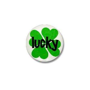  Lucky for him Irish Mini Button by  Patio, Lawn 