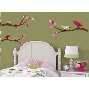  Kids tree branch set of 3 vinyl wall decal with 6 penelope 