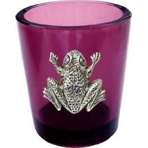 GLASS VOTIVE HLDR 3in.VI FROG