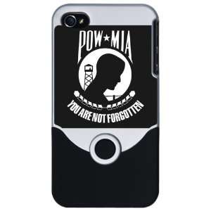   Slider Case Silver POWMIA You Are Not Forgotten Flag 