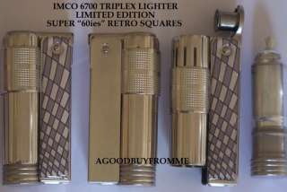 IMCO PETROL LIGHTER LIMTED EDT 6700 SUPER LABEL 60ies  