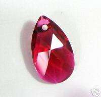 Teardrop Swarovski Crystal 6106 Pendant Ruby 16mm  