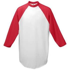   Augusta Athletic Wear Baseball Jersey WHITE/ RED AM