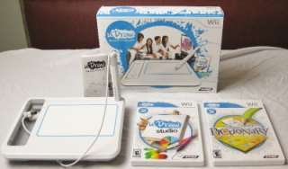 Nintendo Wii uDraw Game Tablet Bundle w/ 2 Wii Games  uDraw Studio 