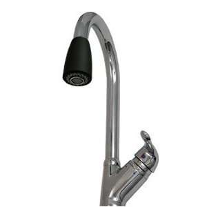   Pullout Faucet by Whitehaus   WH3 2169 C B in Chrome with black head
