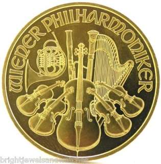 Ultra Rare 100 Euro 1 oz 2005 WIENER PHILHARMONIKER .9999 GOLD COIN 1 