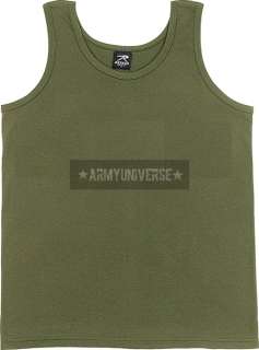 Military Camouflage Solid Poly/Cotton Tank Top Shirt  