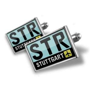 Cufflinks Airport code STR / Stuttgart country Germany   Hand Made 