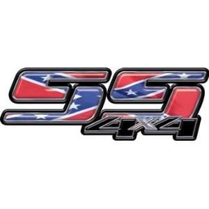 Chevy GMC Super Sport 4x4 Truck Bedside Decals with Confederate Flag