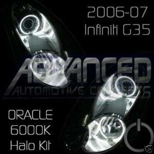 06+ Infiniti G35 Coupe 6K Headlight hid HALO Demon Eyes  