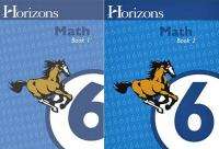 Alpha Omega~Horizons~Math Grade 6 ~Book 1 & 2~6th~NEW  