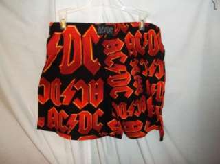 AC/DC SLEEP SHORT SIZE LARGE 36 38 NWOT  