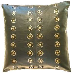  Akasha Seedheads Cushion/ Toss Pillow   Chocolate