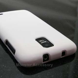 For Skyrocket Samsung Galaxy S2 i727 White Rubberized Hard Case Cover 
