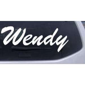  Wendy Names Car Window Wall Laptop Decal Sticker    White 