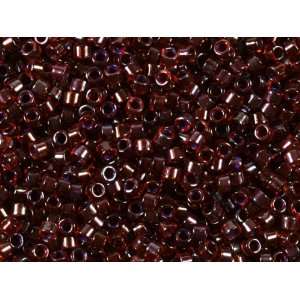    8g Trans AB Cranberry Delica Seed Beads Arts, Crafts & Sewing