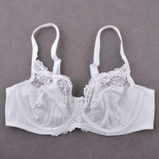 W577 M&S Floral Lace Non Padded underwire Bra White 75B/34B  