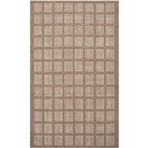   Country Chic Winter White and Tan Area Throw Rug