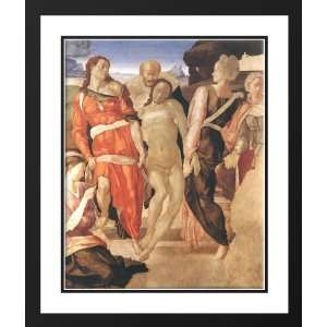  Michelangelo 28x34 Framed and Double Matted Entombment 