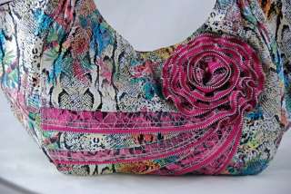 NEW Snake skin Zippered Flower Bag avail in 3 COLORS  