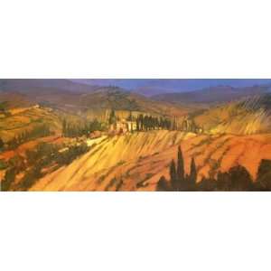  Philip Craig 62W by 25H  Last View of Tuscany CANVAS 