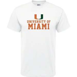  Miami Hurricanes White Formal T Shirt