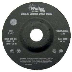  Weiler   Vortec Pro Type 27 Grinding Wheels 5 X 1/4 A24R 