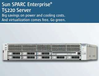 SUN SPARC T5220 SERVER 8 CORE 1.2Ghz/16Gb/2x146Gb/Rails  