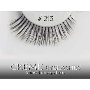   CREME (Pack of 4) 100% HUMAN HAIR Fashion Eye Lashes Pair #213 Beauty