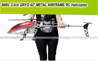 42 inch GYRO 8005 Metal 3.5 Channel 3.5ch RC Helicopter 42 +Main Tail 